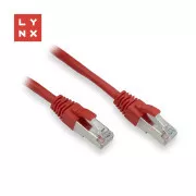 LYNX FTP patch kábel Cat5e PVC, CCA, 0, 3m, červený (balenie obsahuje 10ks)