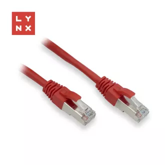 LYNX FTP patch kábel Cat5e PVC, CCA, 7m, červený LYNX FTP patch kábel Cat5e PVC, CCA, 7m, červený
