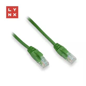 LYNX UTP patch kábel Cat5e, PVC, CCA, 2m, zelený LYNX UTP patch kábel Cat5e, PVC, CCA, 2m, zelený