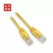LYNX UTP patch kábel Cat5e, PVC, CCA, 0, 3m, žltý (balenie obsahuje 10ks)