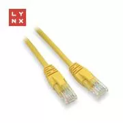 LYNX UTP patch kábel Cat5e, PVC, CCA, 7m, žltý