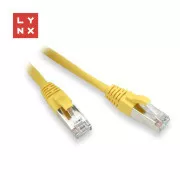 LYNX FTP patch kábel Cat5e PVC, CCA, 15m, žltý