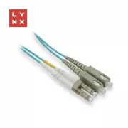 LYNX duplexný patch kábel MM, OM3, LC/SC, 50/125µm, 1m