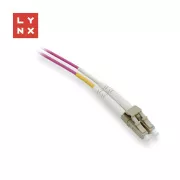 LYNX duplexný patch kábel MM, OM4, LC/LC, 50/125µm, 0, 5m