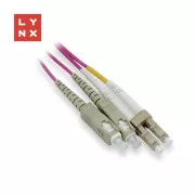 LYNX duplexný patch kábel MM, OM4, LC/SC, 50/125µm, 0, 5m
