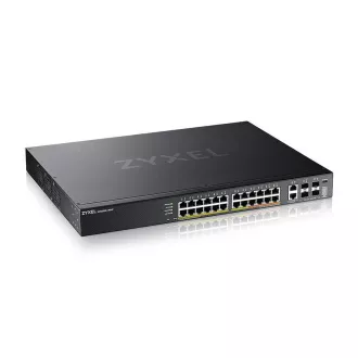 Zyxel XGS2220-30HP, L3 Access Switch, 400W PoE, 16xPoE+/10xPoE++, 24x1G RJ45 2x10mG RJ45, 4x10G SFP+ Uplink, incl.