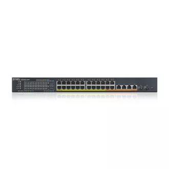 Zyxel XMG1930-30HP, 24-port 2.5GbE Smart Managed Layer 2 PoE 700W 22xPoE+/8xPoE++ Switch with 4 10GbE and 2 SFP+ Uplink