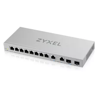 Zyxel XGS1210-12 12-port Gigabit Webmanaged Switch, 8x gigabit RJ45, 2x 2, 5GbE RJ45, 2x SFP+