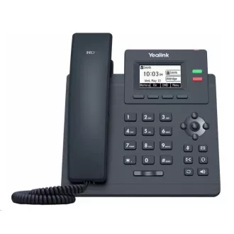 Yealink SIP-T31G IP telefón, 2, 3" 132x64 grafický, 2x RJ45 10/100/1000, PoE, 2x SIP, s adaptérom Yealink SIP-T31G IP telefón, 2, 3" 132x64 grafický, 2x RJ45 10/100/1000, PoE, 2x SIP, s adaptérom