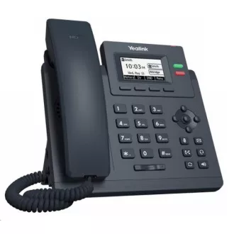 Yealink SIP-T31G IP telefón, 2, 3" 132x64 grafický, 2x RJ45 10/100/1000, PoE, 2x SIP, s adaptérom Yealink SIP-T31G IP telefón, 2, 3" 132x64 grafický, 2x RJ45 10/100/1000, PoE, 2x SIP, s adaptérom