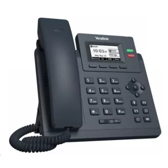 Yealink SIP-T31P IP telefón, 2, 3" 132x64 grafický, 2x RJ45 10/100, PoE, 2x SIP, s adaptérom