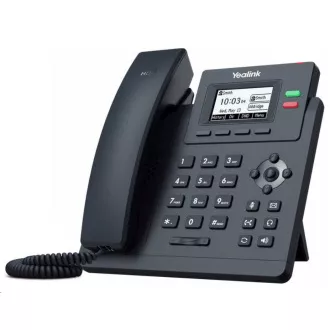 Yealink SIP-T31P IP telefón, 2, 3" 132x64 grafický, 2x RJ45 10/100, PoE, 2x SIP, s adaptérom