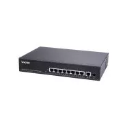 Vivotok PoE switch AW-GEL-105A-110, 8xGE PoE(802.3af/at/bt, PoE budget 110W), 1xGbE RJ-45, 1xSFP 100M/1G slot