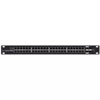 UBNT EdgeSwitch ES-48-500W [70Gbps, 500W, aktívny (802.3af/at) aj pasívny (24V) PoE, 2xSFP, 2xSFP+, L2/L3]