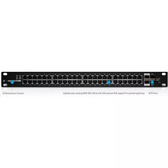 UBNT EdgeSwitch ES-48-500W [70Gbps, 500W, aktívny (802.3af/at) aj pasívny (24V) PoE, 2xSFP, 2xSFP+, L2/L3]