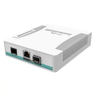 MikroTik Cloud Router Switch CRS106-1C-5S, 400MHz CPU, 128MB RAM, 1x GLAN / SFP, 5x SFP slot, vr. L5 licencie