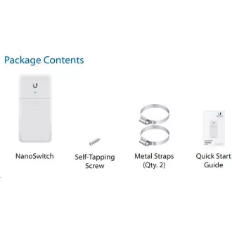 UBNT NanoSwitch [4x Gigabit, pasív PoE passthrough]