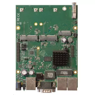 MikroTik RouterBOARD RBM33G, dual-core 880MHz, 256MB DDR3, 3x GLAN, 2x mini-PCIe, 2x SIM slot, 1x M.2, USB, RS232, vr. L4