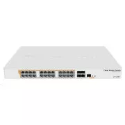 MikroTik Cloud Router Switch CRS328-24P-4S+RM, 800MHz CPU, 512MB RAM, 24xLAN, 4xSFP+ slot, vr. L5
