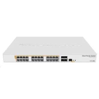 MikroTik Cloud Router Switch CRS328-24P-4S+RM, 800MHz CPU, 512MB RAM, 24xLAN, 4xSFP+ slot, vr. L5
