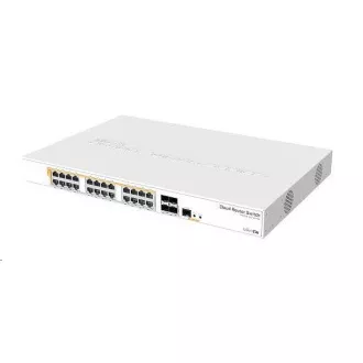 MikroTik Cloud Router Switch CRS328-24P-4S+RM, 800MHz CPU, 512MB RAM, 24xLAN, 4xSFP+ slot, vr. L5