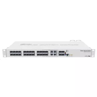 MikroTik Cloud Router Switch CRS328-4C-20S-4S+RM, 800MHz CPU, 512MB RAM, 20x SFP, 4x SFP+, 4x LAN combo, vr. L5