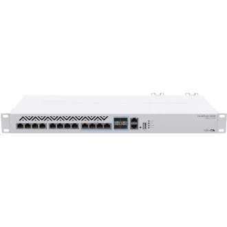 MikroTik Cloud Router Switch CRS312-4C + 8XG-RM, 650MHz CPU, 64MB, 1x GLAN, 8x10G, 4x10G Combo, slot, vr. L5