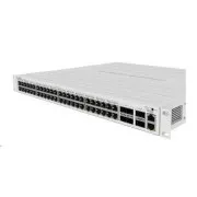 MikroTik Cloud Router Switch CRS354-48P-4S + 2Q + RM, 650MHz CPU, 64MB, 1x10/100, 48x GLAN (PoE), 4x SFP +, 2x QSFP, vr. L5