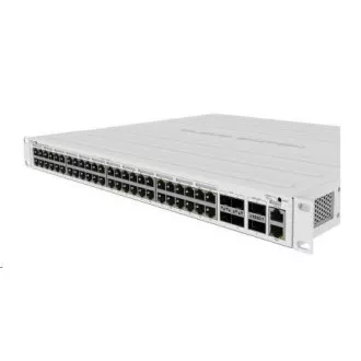 MikroTik Cloud Router Switch CRS354-48P-4S + 2Q + RM, 650MHz CPU, 64MB, 1x10/100, 48x GLAN (PoE), 4x SFP +, 2x QSFP, vr. L5
