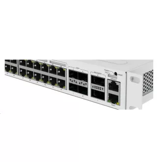 MikroTik Cloud Router Switch CRS354-48P-4S + 2Q + RM, 650MHz CPU, 64MB, 1x10/100, 48x GLAN (PoE), 4x SFP +, 2x QSFP, vr. L5