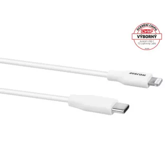 AVACOM MFIC-120W kábel USB-C - Lightning, MFi certifikácia, 120cm, biela