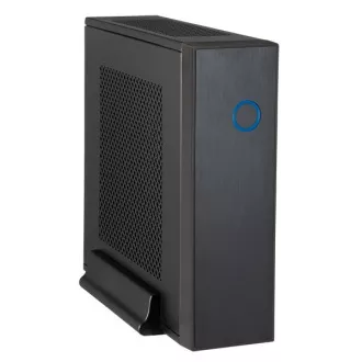 CHIEFTEC skriňa Compact Series/mini ITX, IX-03B, Black, Alu, 85W zdroj CDP-085ITX