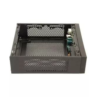 CHIEFTEC skriňa Compact Series/mini ITX, IX-03B, Black, Alu, 85W zdroj CDP-085ITX