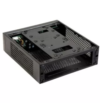 CHIEFTEC skriňa Compact Series/mini ITX, IX-03B, Black, Alu, 85W zdroj CDP-085ITX