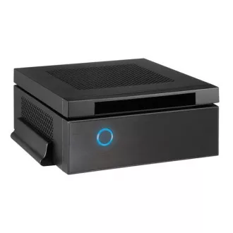 CHIEFTEC skriňa Compact Series/mini ITX, IX-03B, Black, Alu, 85W zdroj CDP-085ITX