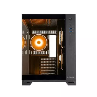 CHIEFTEC skriňa VISIO, ATX, 1x USB-C 3.2, 2x USB 3.0, 6x 120mm ARGB Fan, čierna