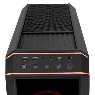 CHIEFTEC skriňa STALLION II, ATX, 1x USB-C 3.2, 2x USB 3.1, 1x USB 2.0, 4x 120mm RGB Fan, čierna