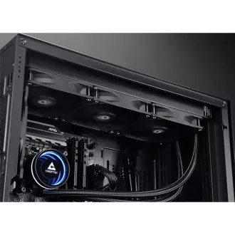 CHIEFTEC vodné chladenie CPU Iceberg 360 Dark, 3x120mm, ARGB vodný blok, LGA1851, AM5, čierna