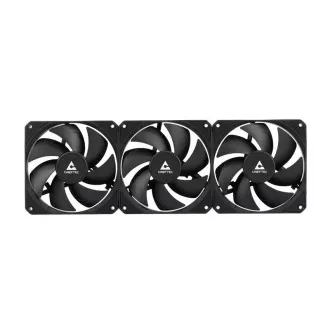 CHIEFTEC vodné chladenie CPU Iceberg 360 Dark, 3x120mm, ARGB vodný blok, LGA1851, AM5, čierna