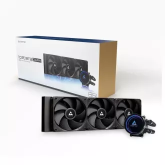 CHIEFTEC vodné chladenie CPU Iceberg 360 Dark, 3x120mm, ARGB vodný blok, LGA1851, AM5, čierna