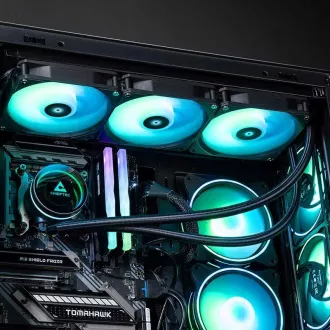 CHIEFTEC vodné chladenie CPU Iceberg 360, 2x360mm ARGB, ARGB vodný blok, LGA1851, AM5, čierna