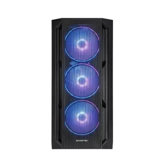 CHIEFTEC skriňa APEX LUMO, E-ATX, 1x USB-C 3.2, 2x USB 3.0, 4x 140mm ARGB Fan, ARGB Hub, čierna