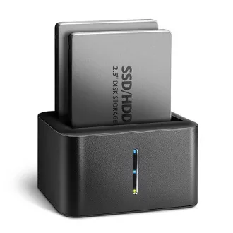 AXAGON ADSA-D25, USB 3.2 Gen 1 - 2x SATA 6G 2.5" SSD/HDD CLONE MINI dokovacia stanica AXAGON ADSA-D25, USB 3.2 Gen 1 - 2x SATA 6G 2.5" SSD/HDD CLONE MINI dokovacia stanica