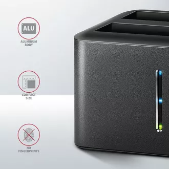 AXAGON ADSA-D25, USB 3.2 Gen 1 - 2x SATA 6G 2.5" SSD/HDD CLONE MINI dokovacia stanica AXAGON ADSA-D25, USB 3.2 Gen 1 - 2x SATA 6G 2.5" SSD/HDD CLONE MINI dokovacia stanica