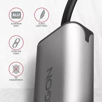 AXAGON ADE-25RC USB-C 3.2 Gen 1 - 2.5 Gigabit Ethernet sieťová karta, Realtek 8156, auto install, sivá AXAGON ADE-25RC USB-C 3.2 Gen 1 - 2.5 Gigabit Ethernet sieťová karta, Realtek 8156, auto install, sivá