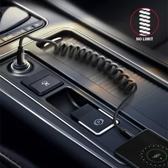 AXAGON BUCM-CM20TB, TWISTER kábel USB-C <-> USB-C, 1.1m, USB 2.0, PD 60W 3A, ALU, tpe, čierny
