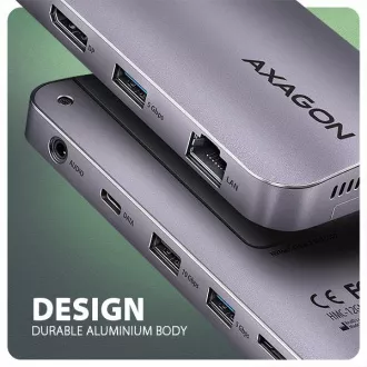 AXAGON HMC-12GM2, USB 10Gbps húb, 3x USB-A, USB-C, HDMI, DP, RJ-45 GLAN, M.2, SD/mSD, audio, PD 100W, kábel USB-C 50cm AXAGON HMC-12GM2, USB 10Gbps húb, 3x USB-A, USB-C, HDMI, DP, RJ-45 GLAN, M.2, SD/mSD, audio, PD 100W, kábel USB-C 50cm