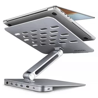AXAGON HMC-STND, stojan pre 10"-17" notebooky, USB 5Gbps húb, 3x USB-A, HDMI 4k/60Hz, RJ-45, PD 100W, kábel USB-C 60cm AXAGON HMC-STND, stojan pre 10"-17" notebooky, USB 5Gbps húb, 3x USB-A, HDMI 4k/60Hz, RJ-45, PD 100W, kábel USB-C 60cm