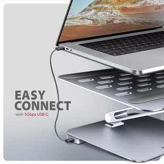 AXAGON HMC-STND, stojan pre 10"-17" notebooky, USB 5Gbps húb, 3x USB-A, HDMI 4k/60Hz, RJ-45, PD 100W, kábel USB-C 60cm AXAGON HMC-STND, stojan pre 10"-17" notebooky, USB 5Gbps húb, 3x USB-A, HDMI 4k/60Hz, RJ-45, PD 100W, kábel USB-C 60cm