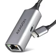 AXAGON ADE-TXPD, USB-C 3.2 Gen 1 - Gigabit Ethernet sieťová karta, Asix AX88179, PD 100W, auto inštal
